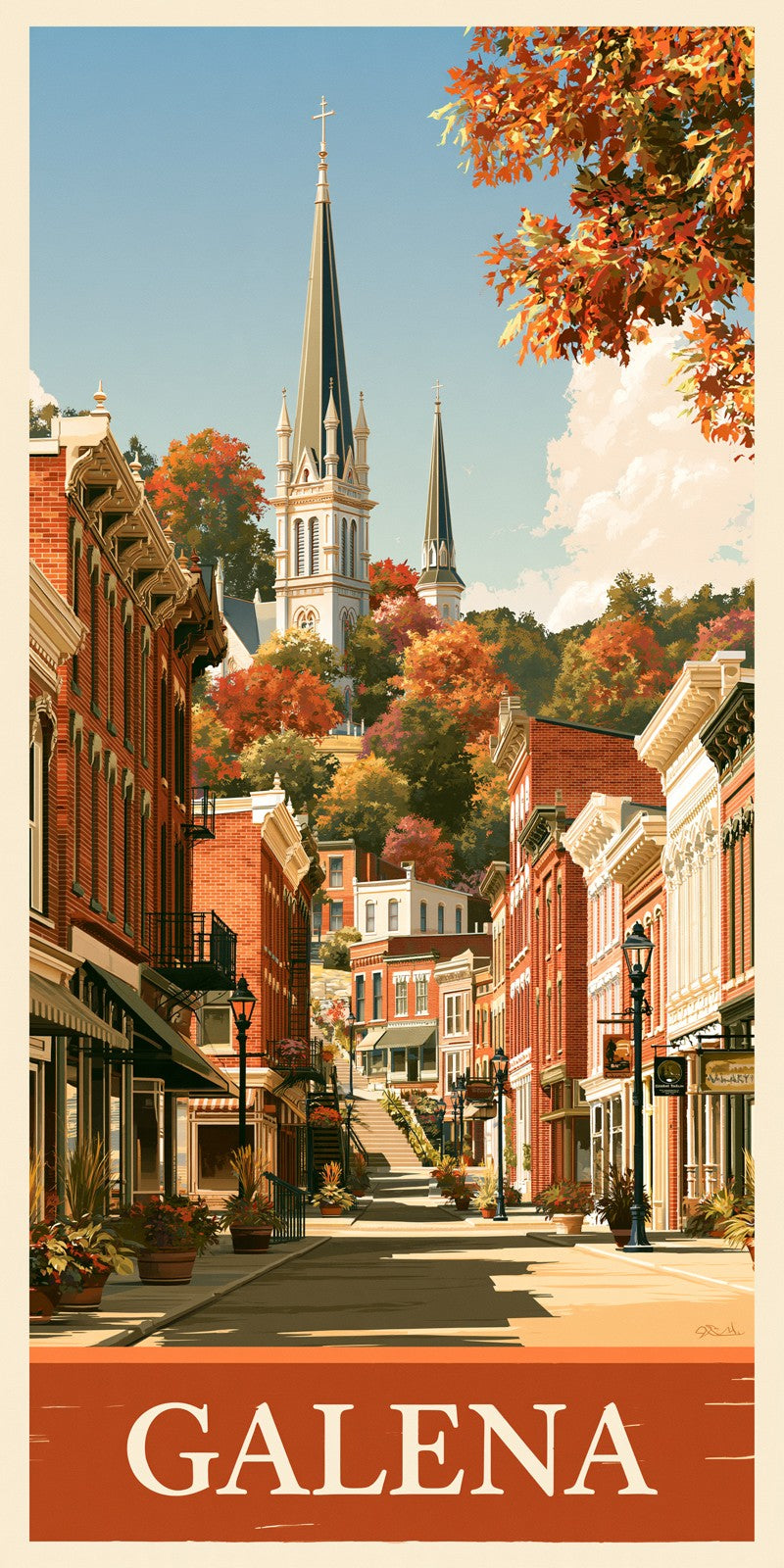 She's Choosing Illinois Earrings | Galena Main Street | SC13B10