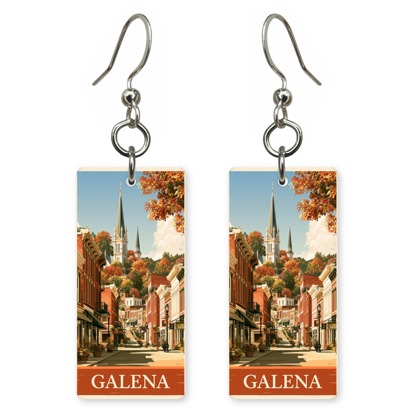 Illinois galena main street earrings