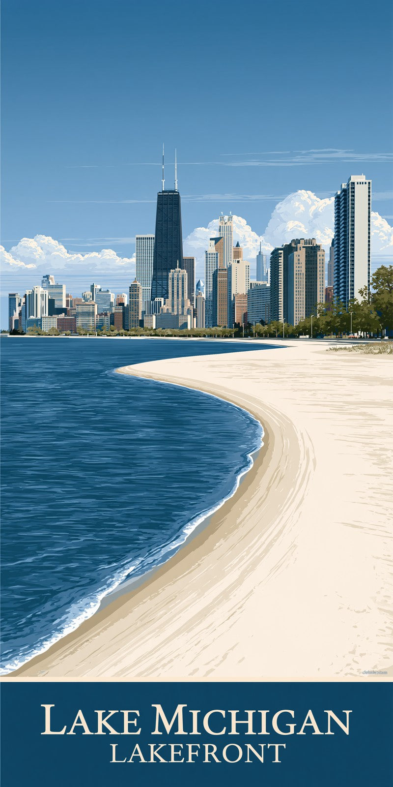 She's Choosing Illinois Earrings | Lake Michigan Lakefront | SC13B11
