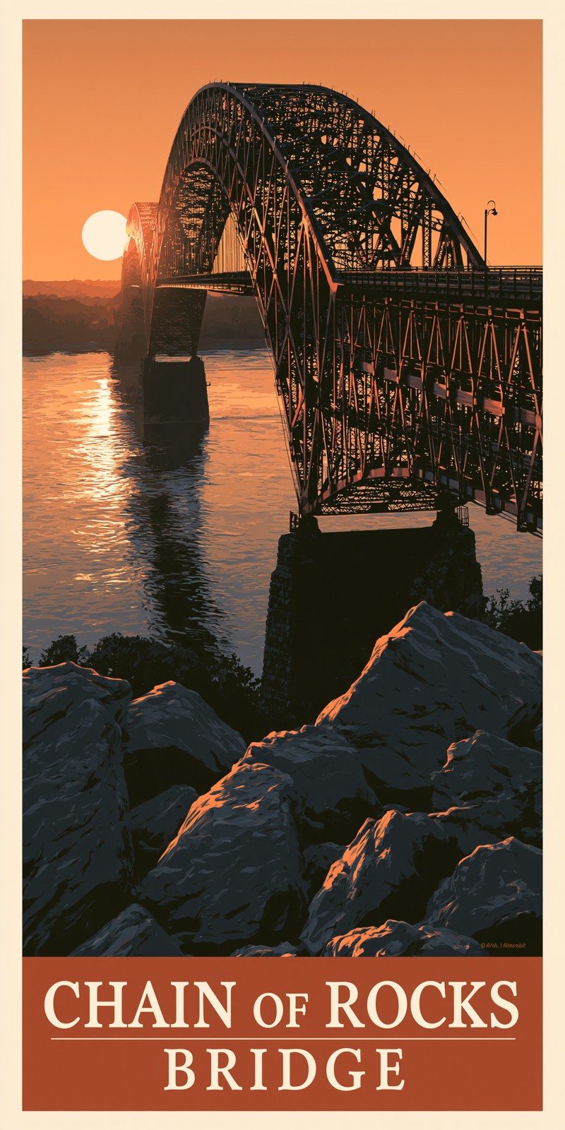 She's Choosing Illinois Earrings | Chain of Rocks Bridge | SC13B13