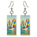 Illinois lake michigan regatta earrings