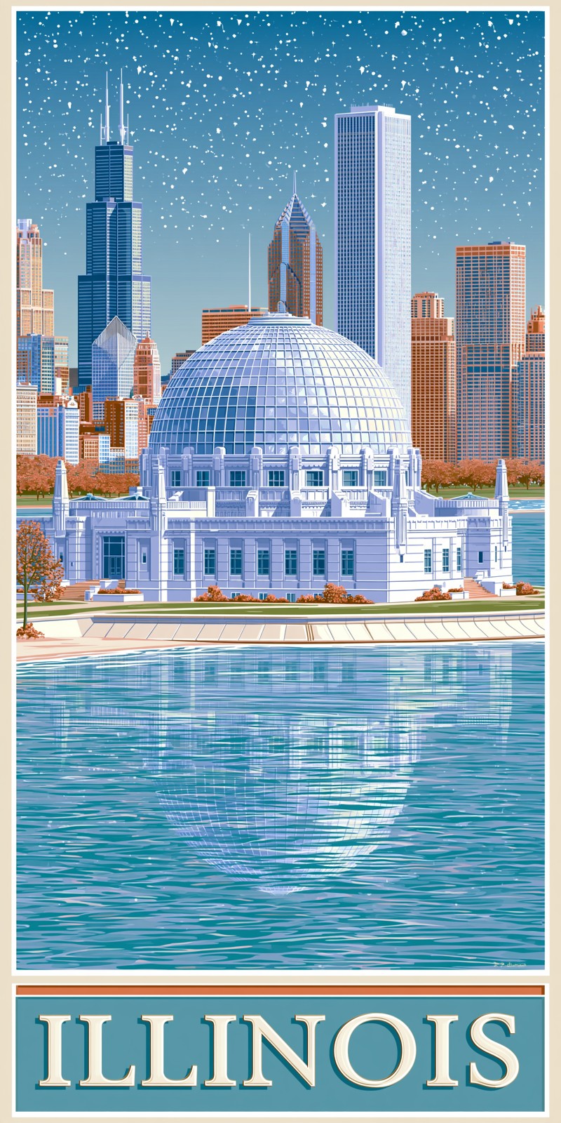 She's Choosing Illinois Earrings | Adler Planetarium Skyline | SC13B6