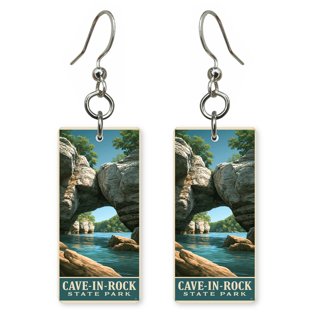 Illinois cave-in-rock state park earrings
