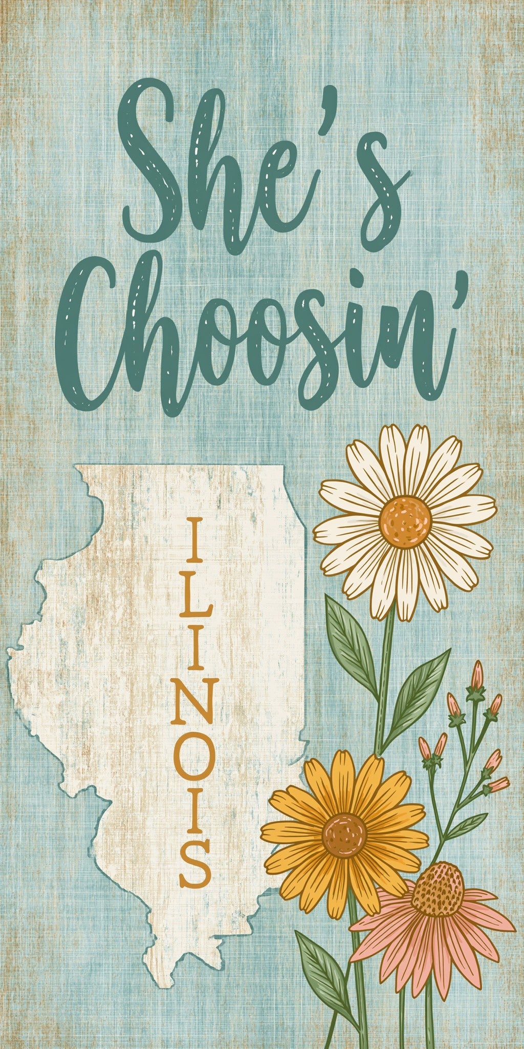 Daisy Silhouette — full design art