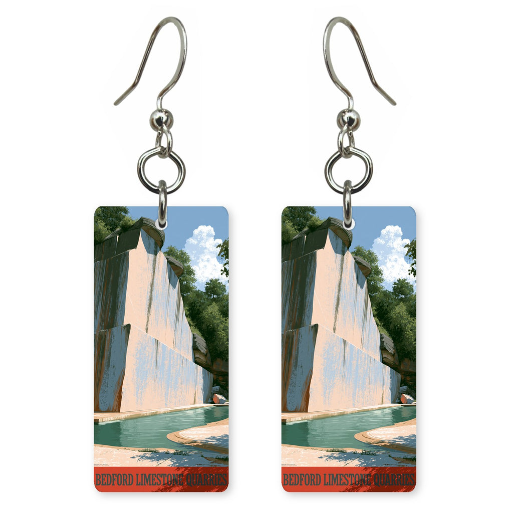 Indiana bedford limestone quarries earrings