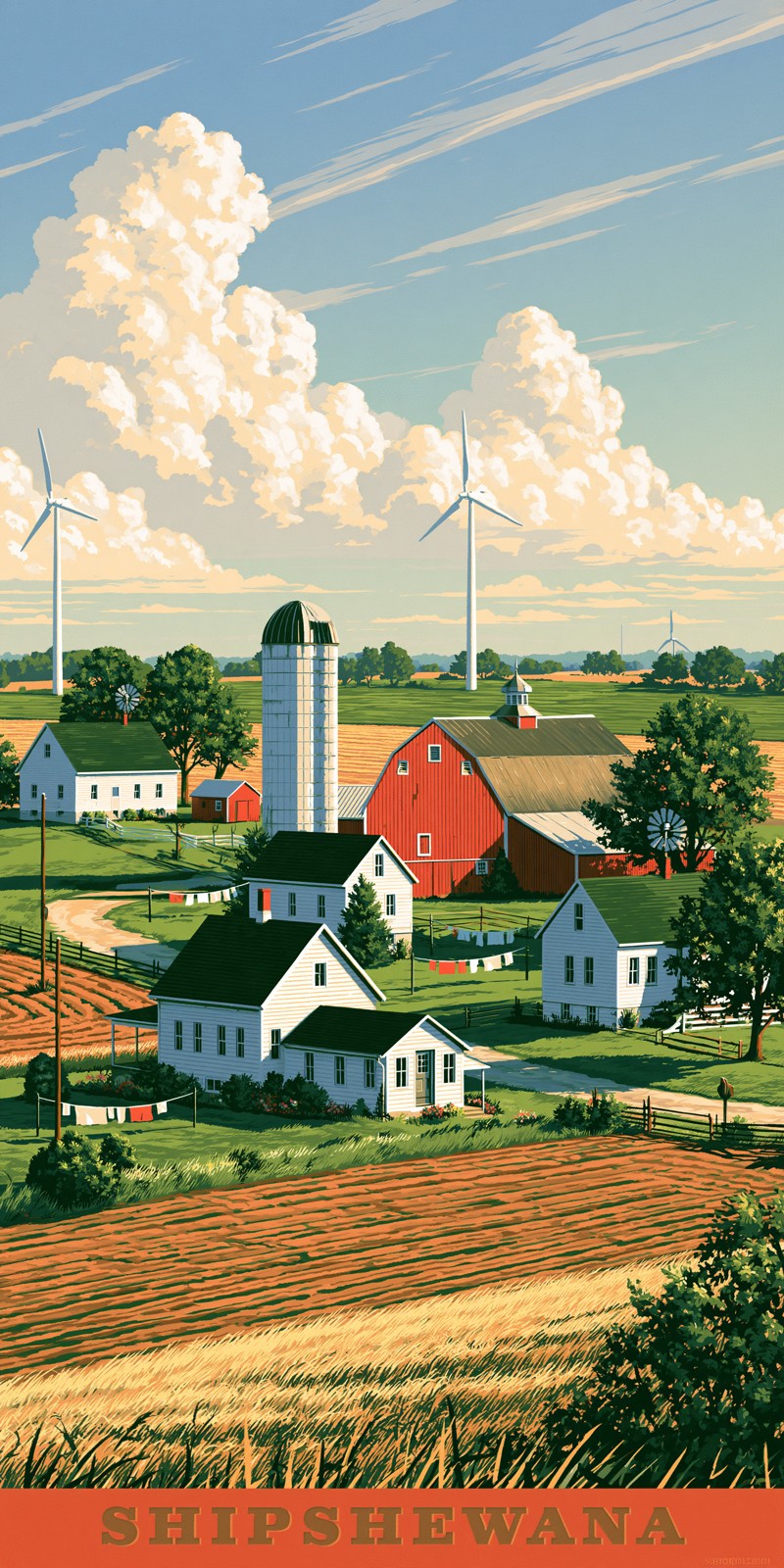 She's Choosing Indiana Earrings | Shipshewana Farmland | SC14B2