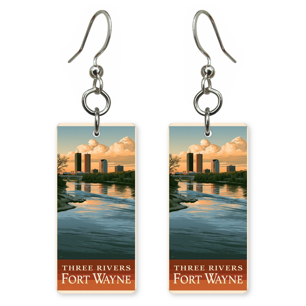 Indiana three rivers fort wayne earrings