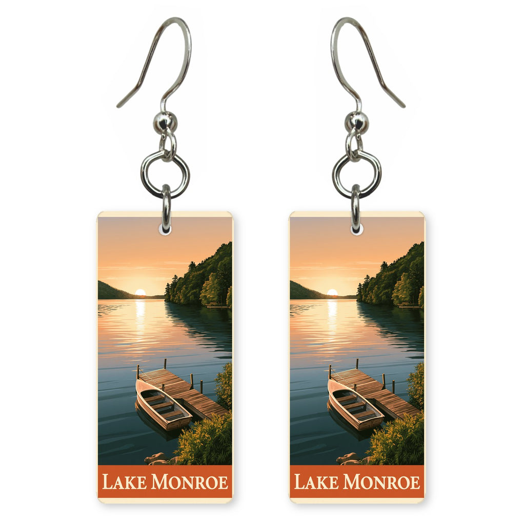 Indiana lake monroe sunrise earrings