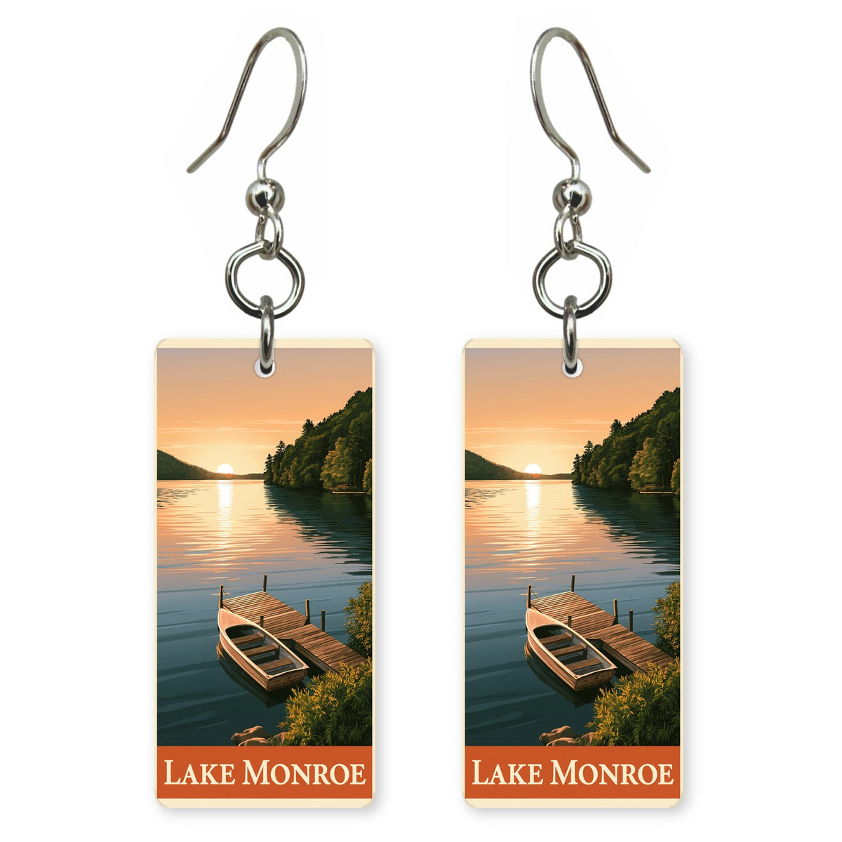Indiana lake monroe sunrise earrings