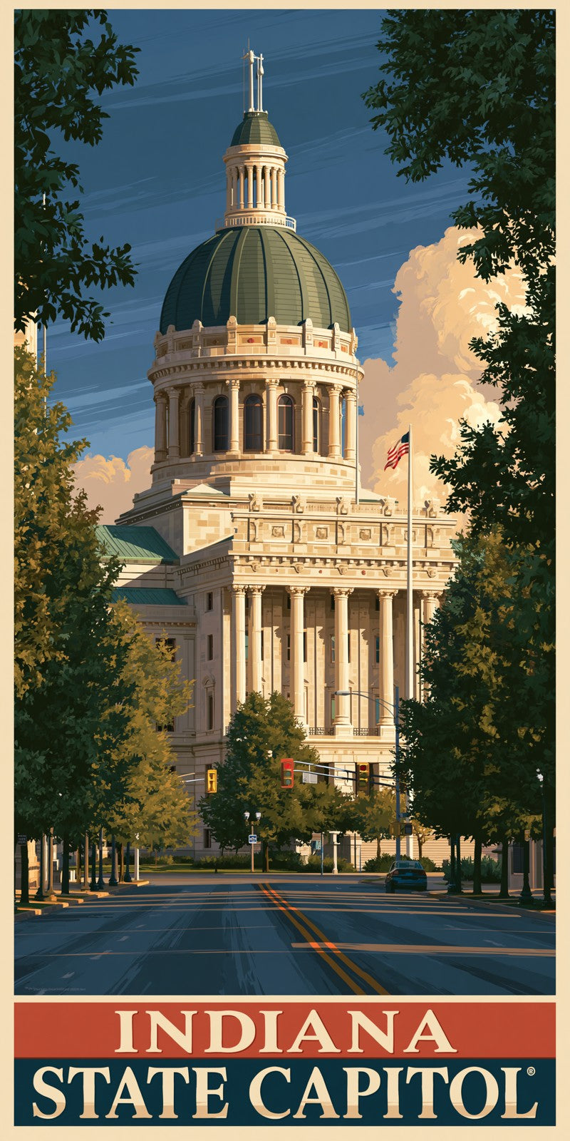She's Choosing Indiana Earrings | Indiana State Capitol | SC14B8