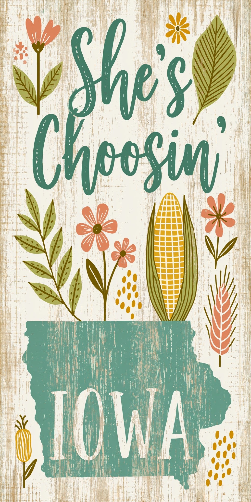 Corn Floral — full design art