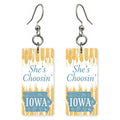 Wheat Field — She's Choosing earrings, shown as a pair