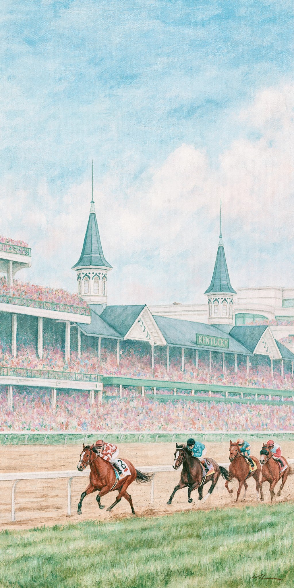 Churchill Downs Horses — full design art