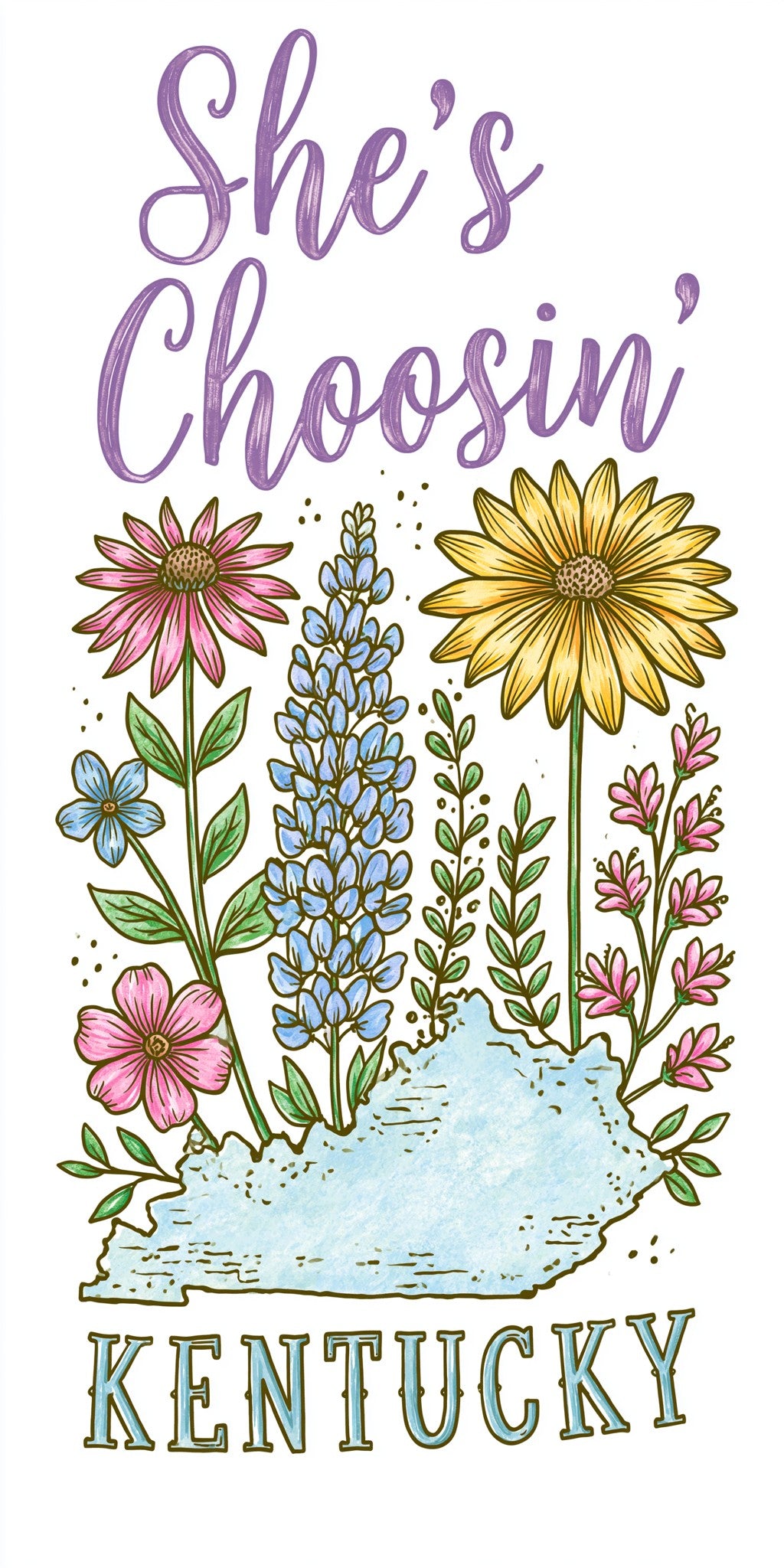 Wildflowers — full design art