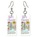 Wildflowers — She's Choosing earrings, shown as a pair