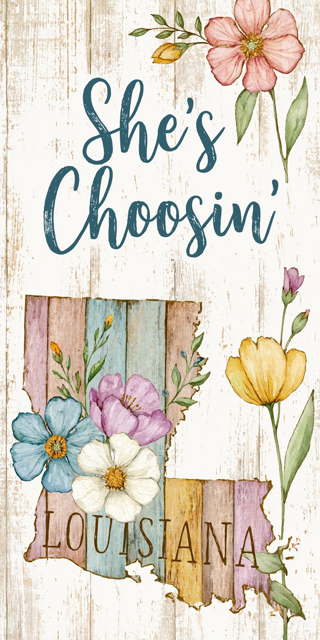 Floral Plank — full design art