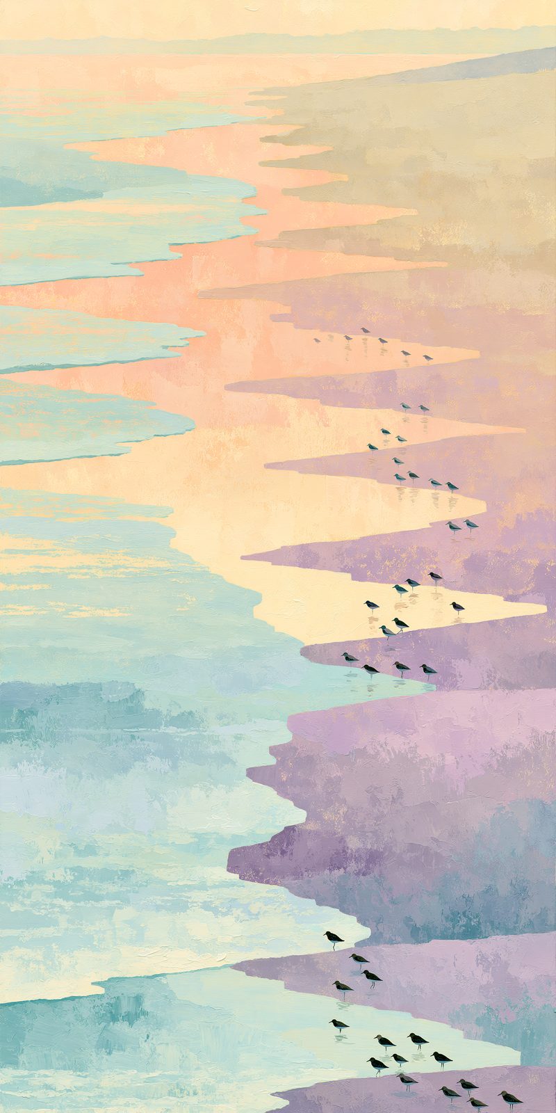 She's Choosing Maine Earrings | Tidal Flats Shorebirds