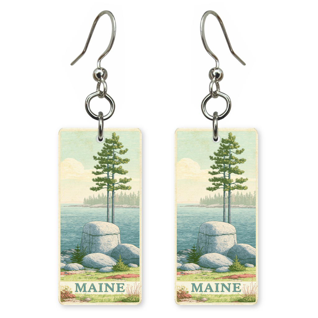 She's Choosing Maine Earrings | Granite Coast Pines