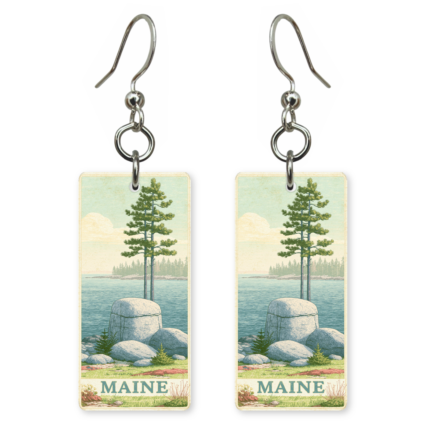 She's Choosing Maine Earrings | Granite Coast Pines