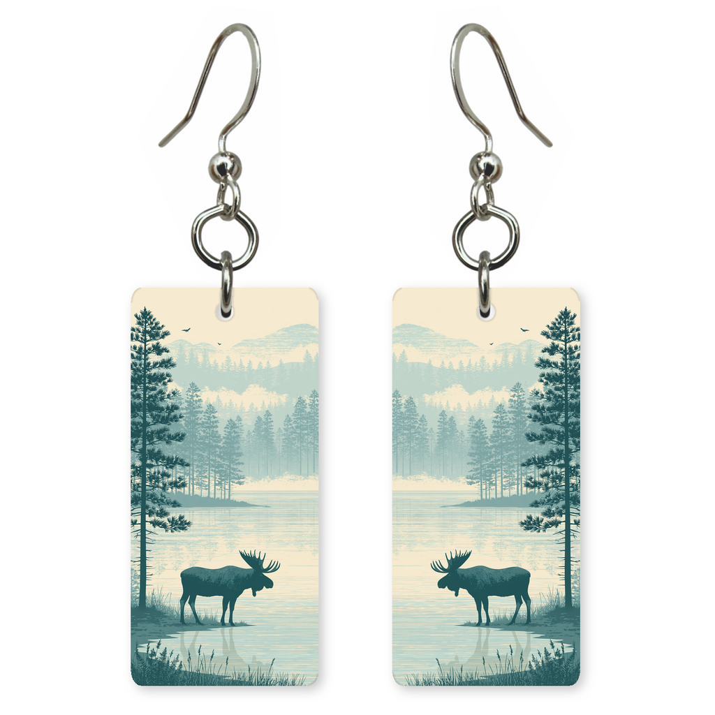 She's Choosing Maine Earrings | Misty Lake Moose