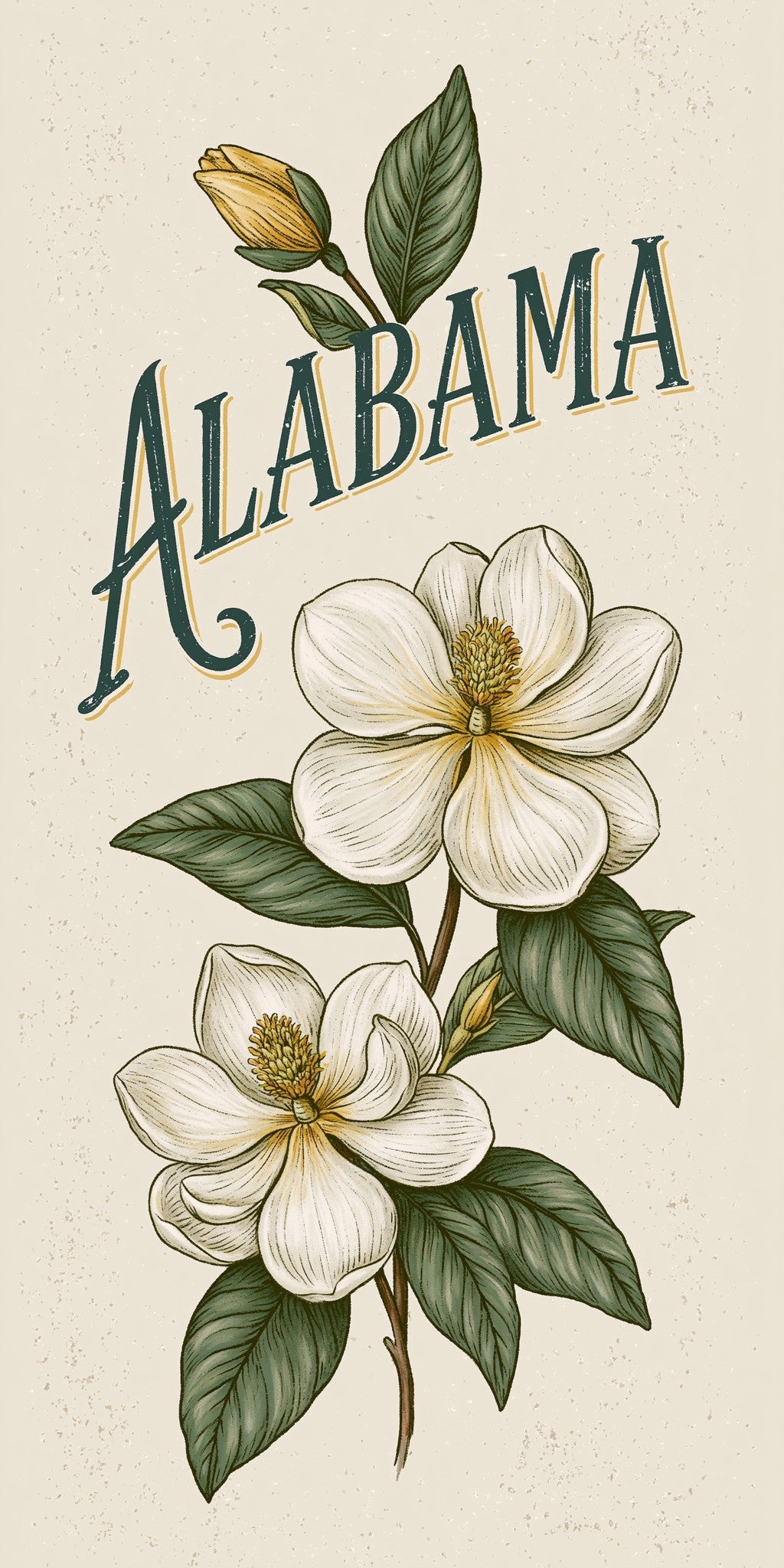 Magnolia Bloom — full design art