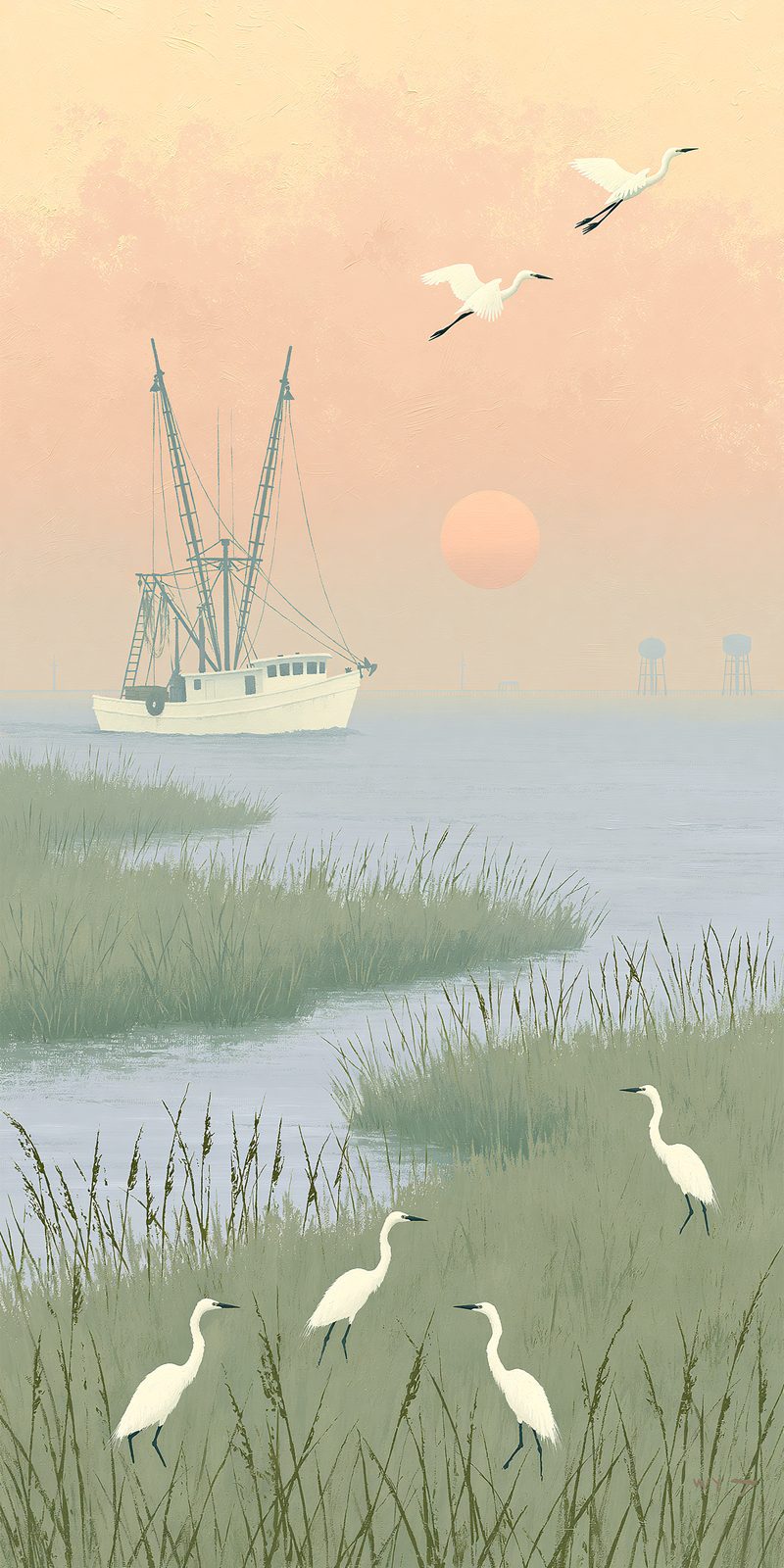 She's Choosing Maryland Earrings | Crab Boat Marsh