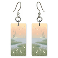 She's Choosing Maryland Earrings | Crab Boat Marsh