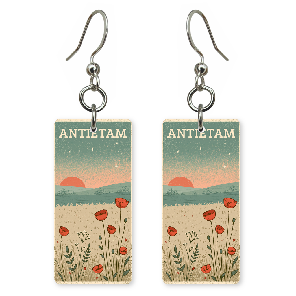She's Choosing Maryland Earrings | Antietam Poppies