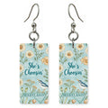 Bird Meadow — She's Choosing earrings, shown as a pair