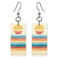 She's Choosing Massachusetts Earrings | Vineyard Sunset Stripes | SC21B10