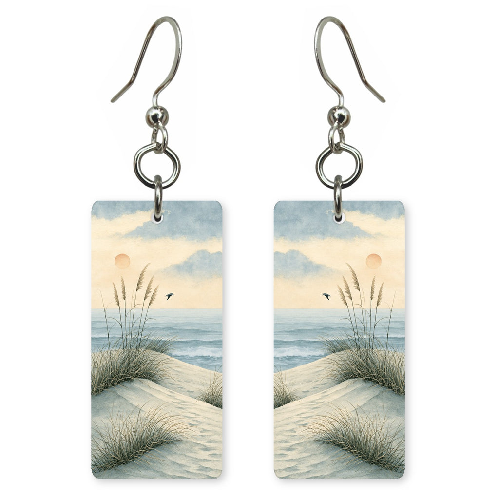 She's Choosing Massachusetts Earrings | Dune Grass Sunrise | SC21B13