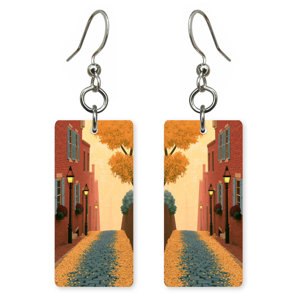 She's Choosing Massachusetts Earrings | Beacon Hill Autumn
