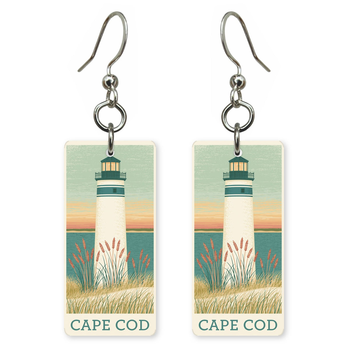 She's Choosing Massachusetts Earrings | Cape Cod Sunset | SC21B6