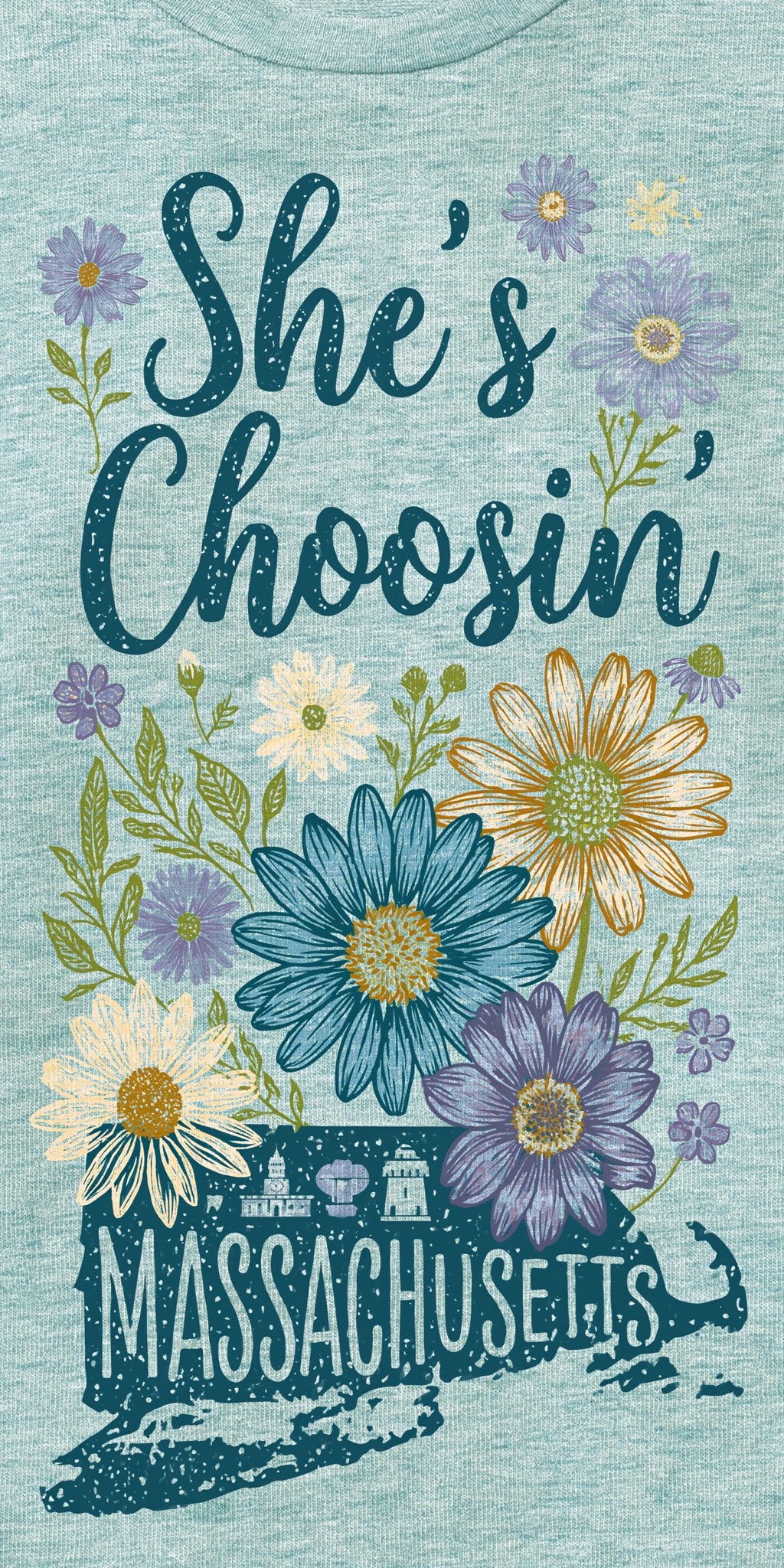 Blue Floral — full design art