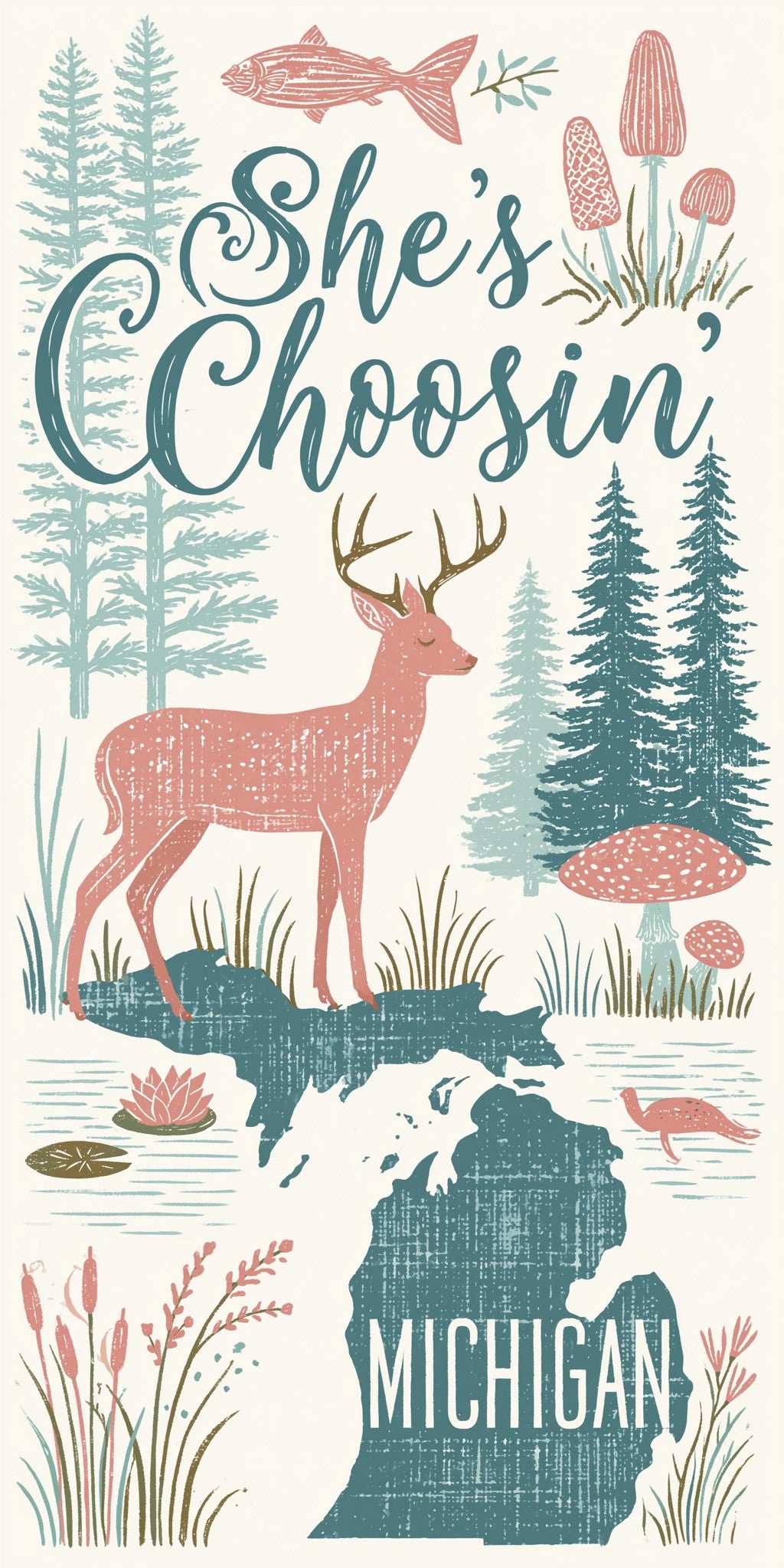 Forest Deer — full design art