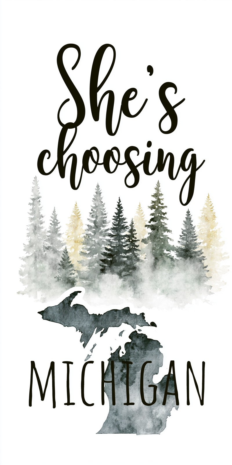 She's Choosing Michigan Earrings | Michigan Forest | SC22B2