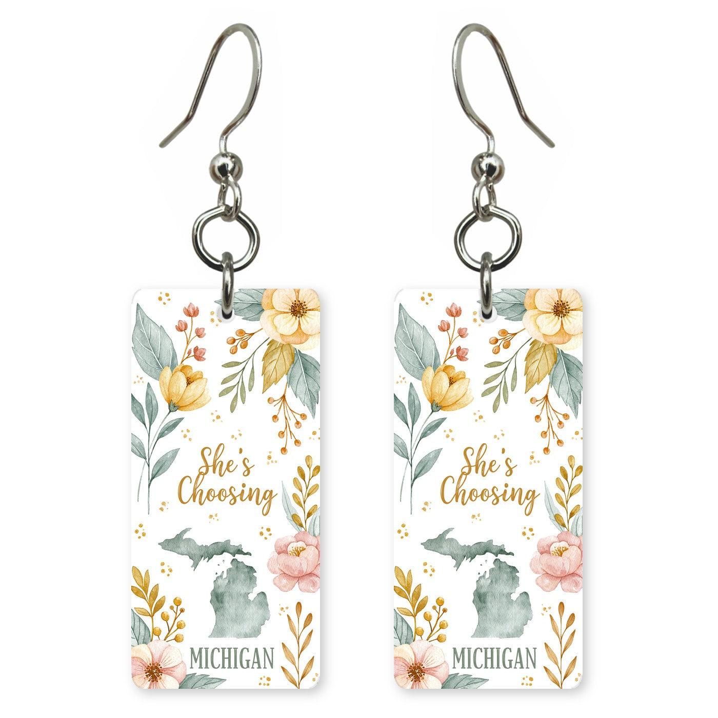 Michigan michigan blossom earrings