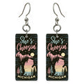 Night Sky Pines — She's Choosing earrings, shown as a pair