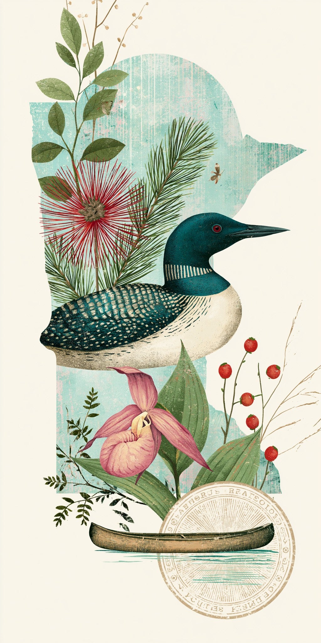 Loon Florals — full design art