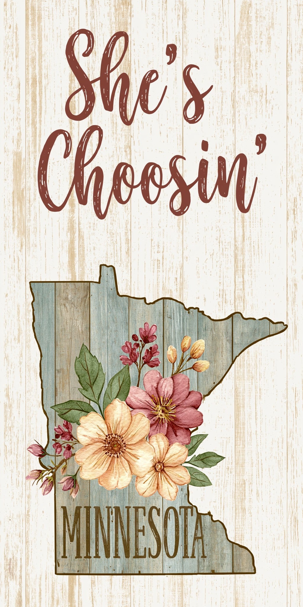 Plank Floral — full design art