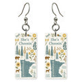 Nature Icons — She's Choosing earrings, shown as a pair