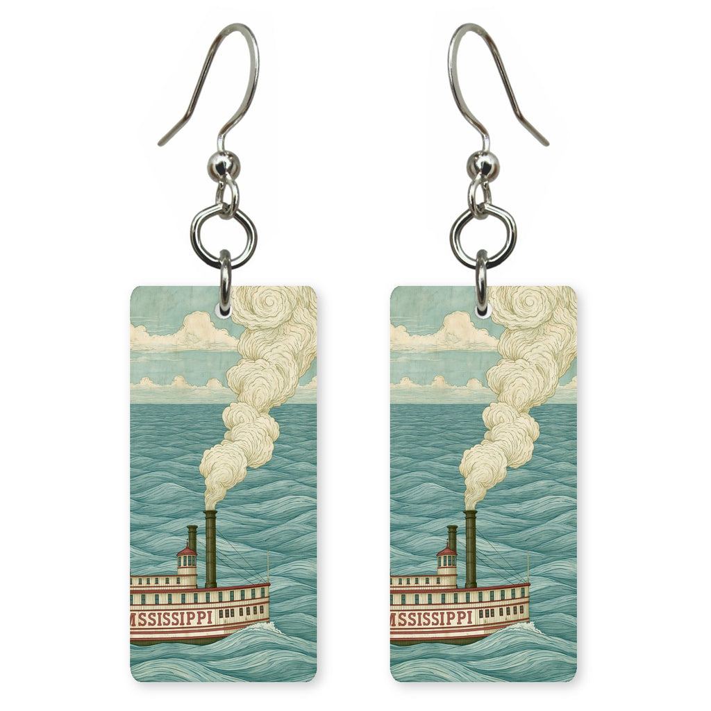 Steamboat — She's Choosing earrings, shown as a pair