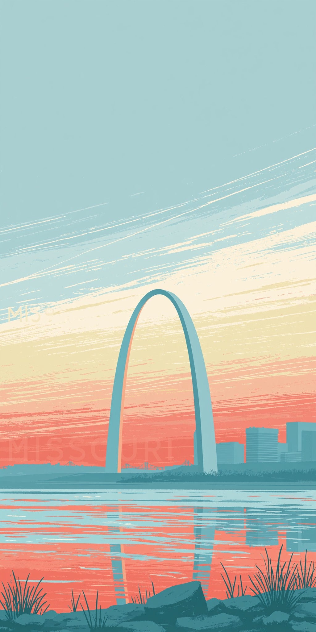 Arch Sunset — full design art