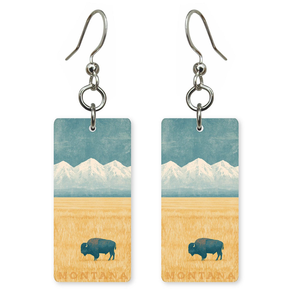 Bison Plains — She's Choosing earrings, shown as a pair