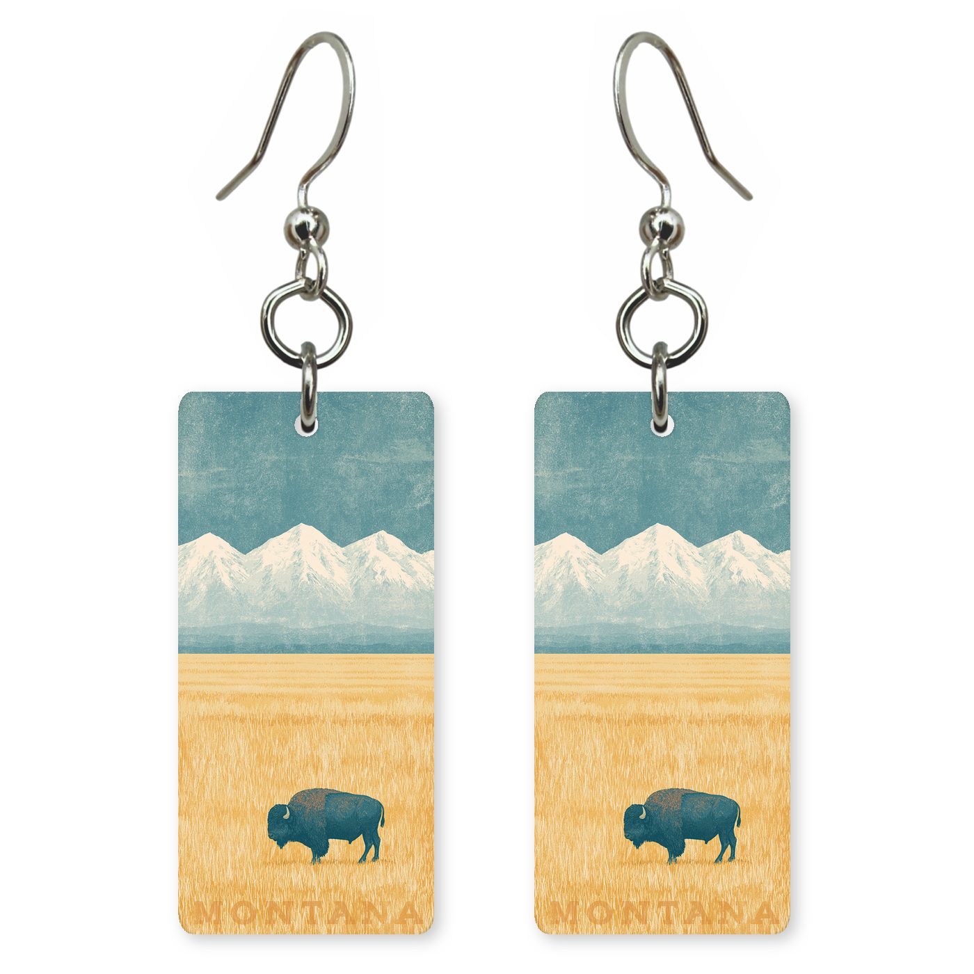 Bison Plains — She's Choosing earrings, shown as a pair