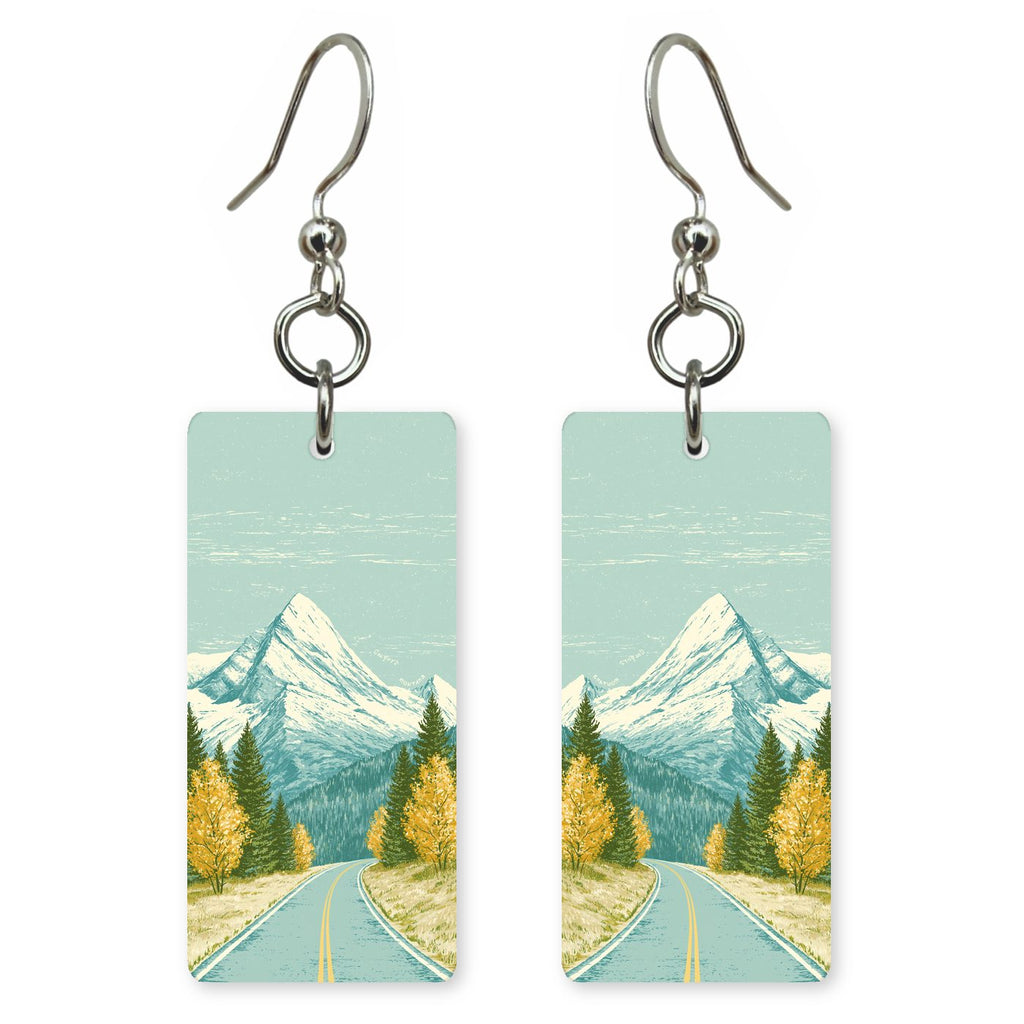 Mountain Road Autumn — She's Choosing earrings, shown as a pair