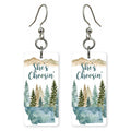Misty Pines — She's Choosing earrings, shown as a pair