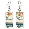 Rose Mountains — She's Choosing earrings, shown as a pair