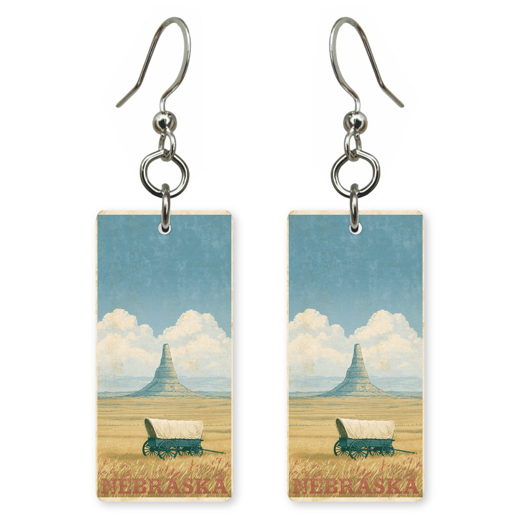 Chimney Rock Wagon — She's Choosing earrings, shown as a pair