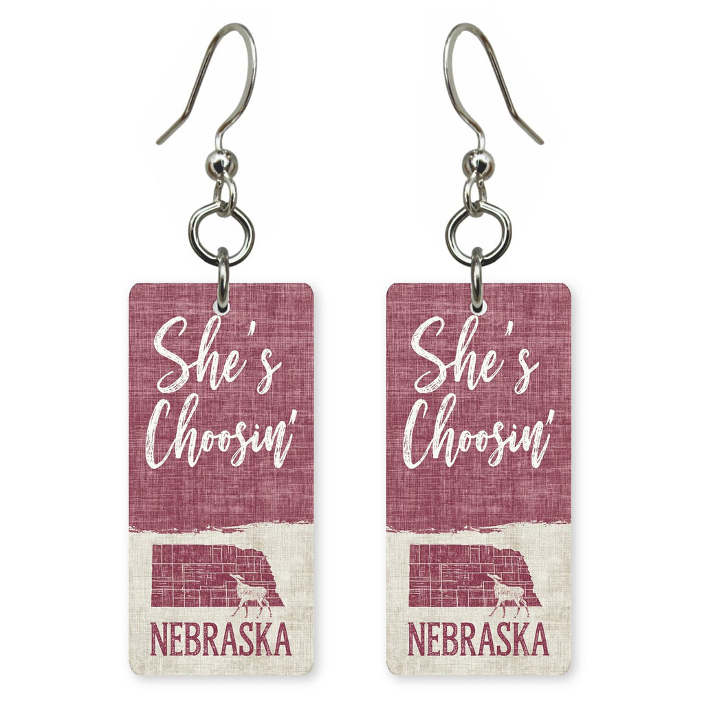 Berry Plank — She's Choosing earrings, shown as a pair